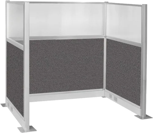 Vista 35 de Versare Cubículo eléctrico de panel silencioso preconfigurado Paredes divisoras de estación de trabajo Paneles de privacidad para cubículos Gris