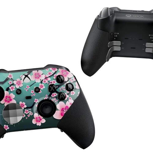 Vista 6 de Cherry Blossom X-box Elite Controller Series 2 Limited Edition by DreamController. Custom Elite Series 2 Controller for X-box OneSeries XS. with