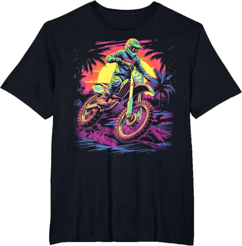 Vista 4 de Camiseta divertida de motocross para motociclistas de Brraaap, Negro