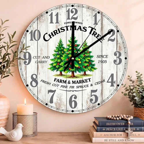 Vista 89 de Reloj de pared con versículo bíblico, con cita religiosa, reloj de madera, texto inspirador cristiano, reloj de madera rústico personalizado