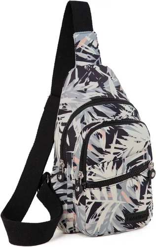 Vista 21 de EVANCARY - Mochila pequeña tipo bandolera para mujeres y hombres, mochila de pecho tipo bandolera para viajes, senderismo y actividades al aire libre