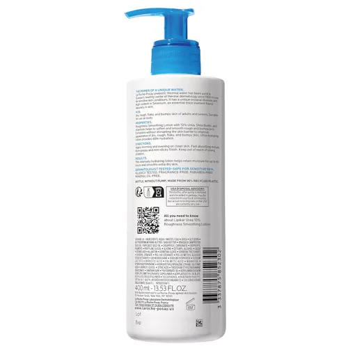 Vista 7 de La Roche-Posay Lipikar Urea 10% Loción Suavizante para Piel Rugosa, Loción Corporal para Piel Seca con 10% de Urea + Manteca de Karité + Alantoína