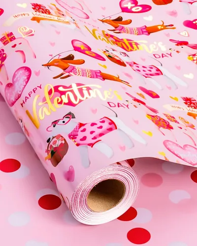 Vista 6 de MAYPLUSS Rollo de Papel de Regalo, Papel de Regalo con Bandera a Cuadros Azul y Blanco, Papel de Regalo Reversible para Patinadores y Carreras