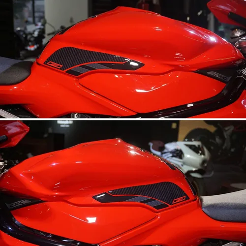 Vista 9 de Labelbike Protector de tapa de tanque adhesivo 3D compatible con motocicleta Mv Agusta F3 2021 F3 2021, Resin Protection, Anti-scratch, Decoration