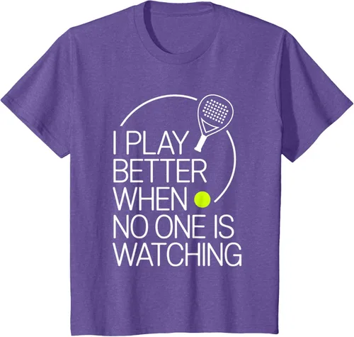 Vista 42 de Camiseta de tenis de pádel I Play Better When No One is Watching