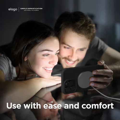 Vista 2 de elago Funda magnética compatible con MagSafe y iPhone 13 Pro de 6.1 pulgadas, imanes integrados, silicona líquida, funda protectora, compatible