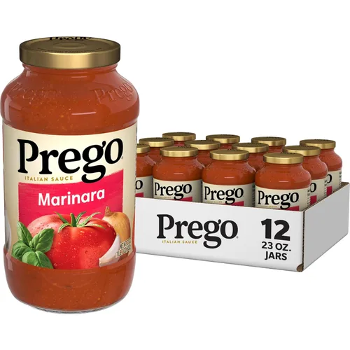 Vista 41 de Prego Tomate grueso con salsa de pasta de ajo y cebolla, tarro de 24 onzas