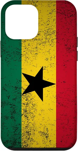 Vista 16 de Grunge Ghana Flag Vintage Accra West African Ghanaian Gift Case for iPhone 17