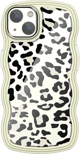 Vista 8 de AICase Funda para iPhone con estampado de leopardo/guepardo para iPhone (amarillo, iPhone 11)