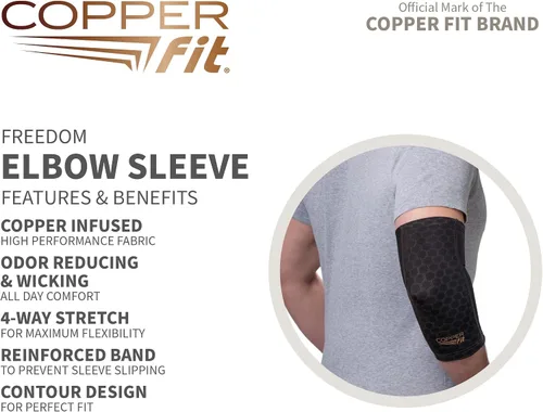 Vista 2 de Manga de compresión para codo Copper Fit Freedom