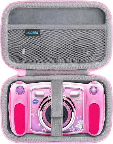 Vista 7 de co2CREA Funda rígida de repuesto para cámara VTech Kidizoom Duo DX/Deluxe/Twist/Pix/Pix Plus Selfie (funda azul)