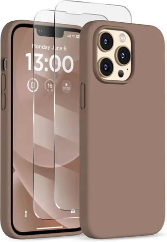 Vista 31 de Funda de silicona para iPhone 13 Pro, funda para teléfono, color Negro