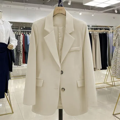 Vista 2 de Chaquetas de lentejuelas para mujer, chaqueta de frente abierto, chaqueta de novio de gran tamaño, manga larga, cárdigan brillante con bolsillo
