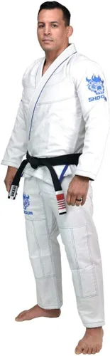 Vista 4 de SHOGUN Fight Jiu Jitsu Gi Tao Premium 15.87oz tejido de perlas de algodón BJJ