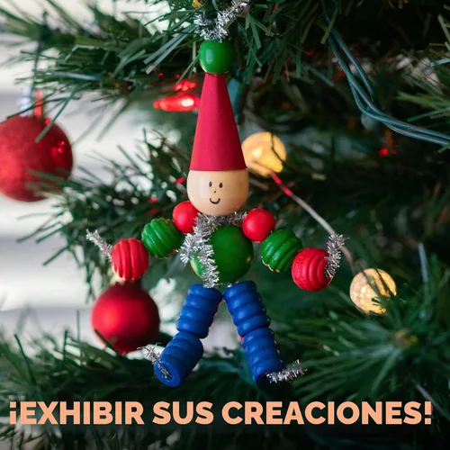 Vista 6 de READY 2 LEARN Manualidades navideñas, crea tus propios elfos de cuentas