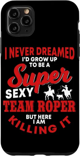 Vista 13 de Funny Team Roper Quote Rodeo Western Horse Roping Case para iPhone 17