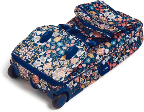 Vista 4 de Vera Bradley Bolsa de lona plegable Ripstop reciclada para mujer, Mandala Encantado Azul