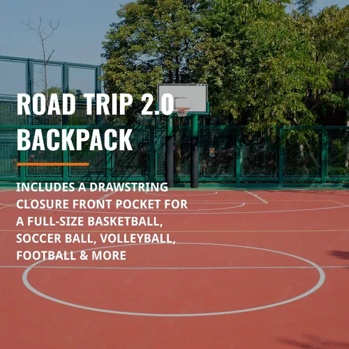 Vista 8 de Point 3 Road Trip 2.0 Mochila Mochila de Baloncesto con Cierre Resistente Compartimento de Bolsillo de Malla Ventilada para Zapatos