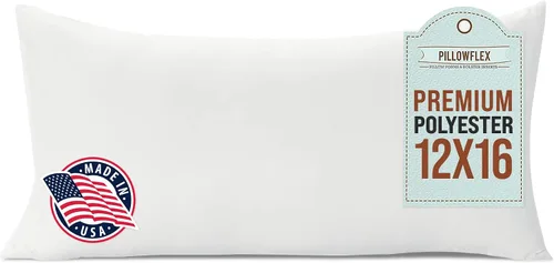 Vista 26 de Pillowflex almohada con inserto de goma espuma, relleno de poliéster, lavable a máquina Square Throw Form, Plush Loft, Cozy Comfort, Supportive