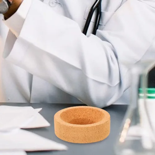 Vista 2 de Mipcase Base de corcho para matraz de laboratorio Matraz Cork Mat Soporte de anillo