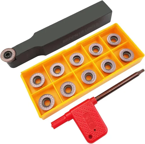 Vista 8 de Juego de soporte de inserción de herramienta de torneado de carburo indexable de vástago de 1/2 "/12 mm, 2 piezas SCACR1212H09 SCACL1212H09 2 piezas