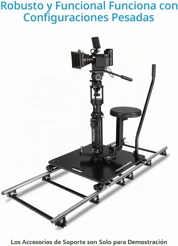 Vista 4 de PROAIM Elevador de cámara - Base Euro/Elemac con cuenco de 3.937 in para cine Dolly y Bazooka. Elevador de altura de 7 pulgadas para cabezal
