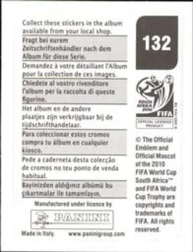 Vista 2 de 2010 Panini FIFA World Cup Stickers #132 Onyekachi Apam Nigeria Official Soccer Album Sticker (2 inch X 1.5 Inch) in Raw Condition (NM or Better)
