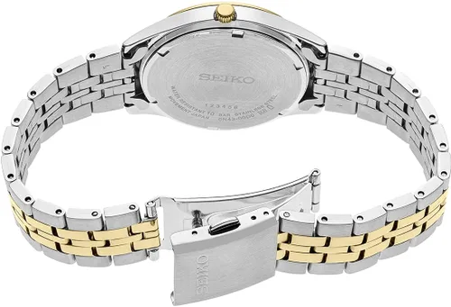 Vista 3 de SEIKO Watch for Men - Essentials - with DayDate Calendar, Stainless Steel CaseBracelet, and 100m Water-Resistant