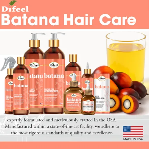 Vista 8 de Difeel Batana Shampoo 33.8 onzas - Champú fortalecedor sin sulfato para un cabello más grueso, más suave y manejable