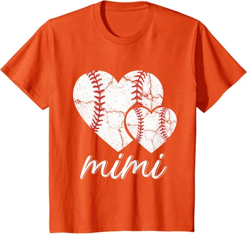 Vista 37 de Camiseta de béisbol Mimi para el Día de la Madre, Negro, S