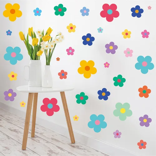 Vista 14 de Arawat 2 Juego de Calcomanías de Diente de León para Pared Pelar y Pegar Calcomanías de Pared de Diente de León Azul Adhesivos de Pared Florales