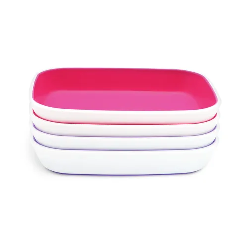 Vista 2 de Munchkin® Splash™ - Platos y utensilios para niños pequeños, juego de 10 piezas, rosa/morado