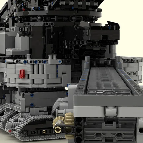 Vista 4 de Kit de construcción de excavadora de ingeniería, serie de vehículos de ingeniería tecnológica, conjunto de bloques de construcción (5707PCS)