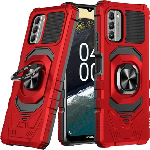 Vista 8 de Funda inalámbrica Galaxy para Nokia C300/G100 con protector de pantalla de vidrio templado, soporte de coche con anillo de soporte a prueba