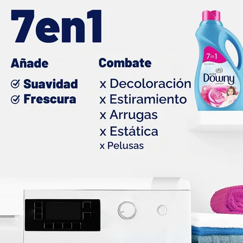 Vista 2 de Downy Ultra Laundry - Suavizante líquido para telas (acondicionador de telas), April Fresh, 44 onzas líquidas, 60 cargas
