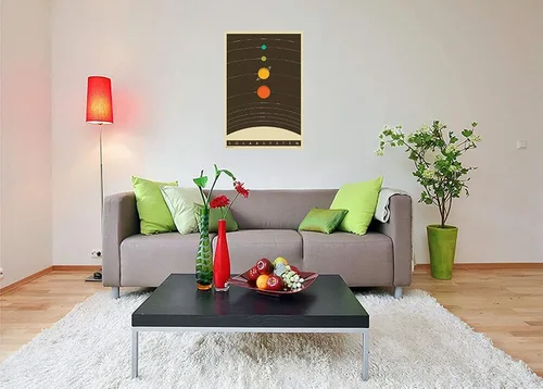 Vista 2 de E The Solar System - Póster educativo (24 x 36 pulgadas, sin marco)