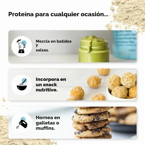 Vista 6 de Complement Proteína en polvo vegana sin sabor a base de plantas