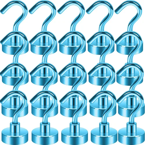 Vista 21 de Neosmuk Ganchos magnéticos, esenciales para cruceros, más de 32 libras, ganchos magnéticos resistentes para cabinas de cruceros, refrigerador
