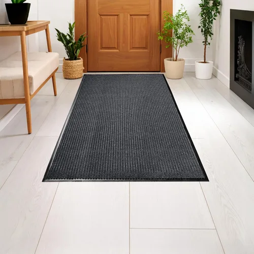 Vista 7 de LuxUrux Tapete de goma duradero para puerta, resistente, interior/exterior, fácil de limpiar, impermeable, patio, garaje, tapete comercial