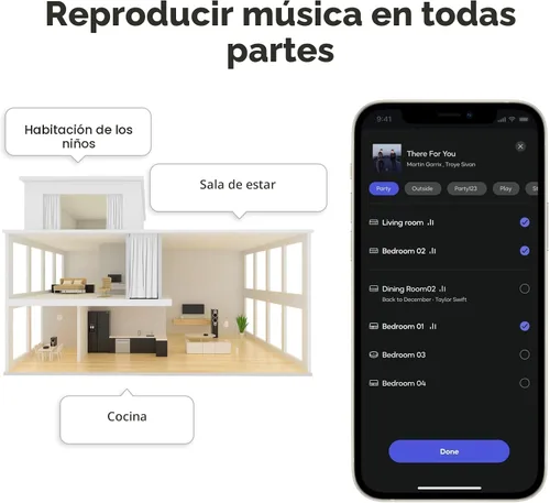 Vista 8 de WiiM Mini AirPlay 2 - Streamer de audio inalámbrico, estéreo multihabitación, preamplificador, funciona con asistentes de voz Alexa y Siri