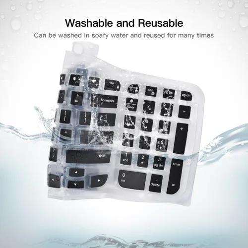 Vista 7 de Logitech Wave Keys MK670 Combo - Funda para teclado Logitech Wave Keys, funda protectora ergonómica inalámbrica para teclado, accesorios de piel