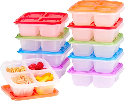 Vista 10 de EasyLunchboxes ELB4 - Caja para aperitivos (4 compartimentos)