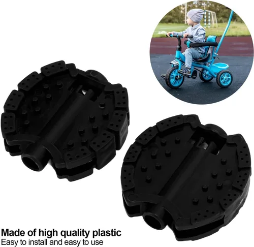 Vista 4 de Pedal de bicicleta para niños, 2 pedales de bicicleta para niños, triciclo para niños, pedales de bicicleta para niños, cochecito de bebé, rueda