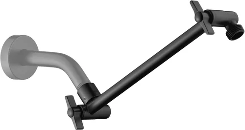 Vista 12 de BRIGHT SHOWERS Brazo extensor de ducha de latón para cabezal de ducha de lluvia y de mano, brazo de extensión de cabezal de ducha universal de 5