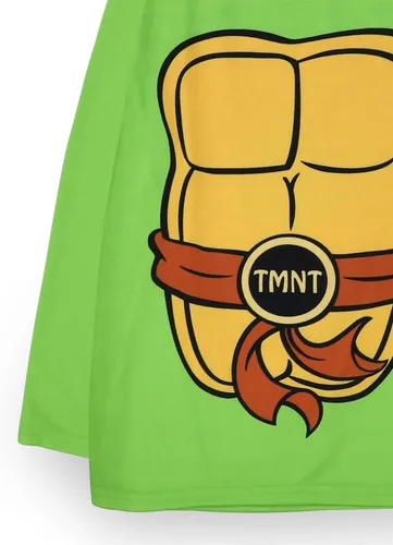 Vista 6 de Teenage Mutant Ninja Turtles Conjunto de pijama para niños Camiseta y pantalones de descanso verdes para niños Pijama de disfraz TMNT