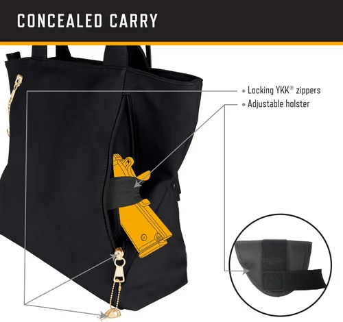 Vista 3 de Browning Women's Concealed Carry Alexandria Purse, Premium Holstered Handbag With Safety Locking Option