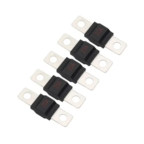 Vista 4 de Mega fusible automotriz, alta corriente 20A-150A, negro, paquete de 5 (20 A)