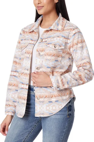 Vista 2 de WallFlower Women's Taylor Polar Cozy Fleece Boyfriend Fall and Winter Shacket Jackets