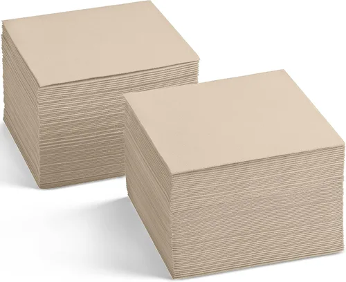 Vista 13 de Servilletas de cóctel desechables con tacto de lino, paquete de 200 servilletas de papel AMETHYST de 5 x 5 pulgadas para bar, restaurante