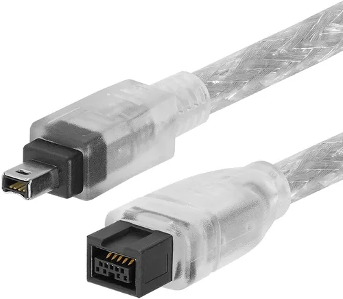 Vista 2 de Cmple - Cable FireWire 800/Firewire 400 bilingüe de 15 pies - Cable Firewire de alta velocidad IEEE 1394 de 9 pines a 4 pines para MacBook